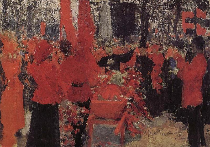 Ilia Efimovich Repin Red's funeral oil painting image